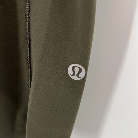 Lululemon Fast and Free Crop II 19" *Non-Reflective - Dark Olive - 2 - Picture 3 of 7